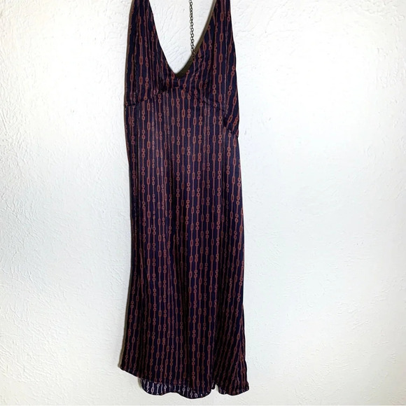 Free People Scarlet Chain Slinky Mini Dress Sz Medium - Picture 3 of 7